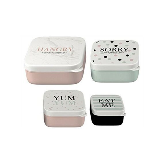 Set Of 4 Snack Tubs