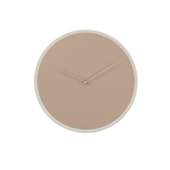 Klok Rond Mdf Beige/Wit Large 50X5X50Cm