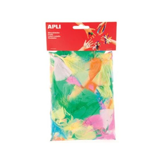 Apli Donspluimen Geassorteerde Kleuren 14Gr