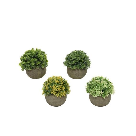 Plant Plastic Pot Dia12X12Cm Groen 4 Assortiment Prijs Per Stuk