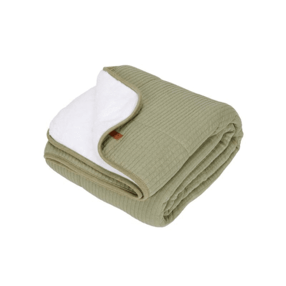 Little Dutch Wiegdeken Pure & Soft Pure Olive