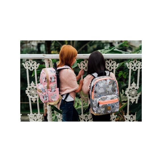 Cute Animals Backpack M /Coral W26.5Xh36.5Xd12.5Cm