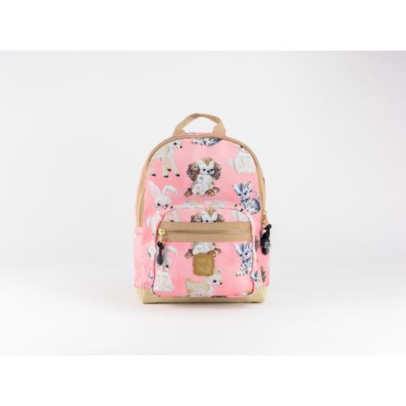 Cute Animals Backpack S /Coral W22Xh31Xd11Cm