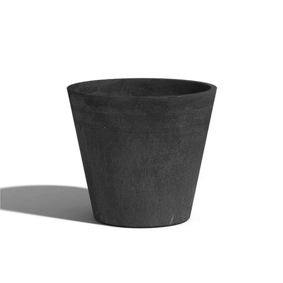 Ecopots Amsterdam Rond Donker Grijs 40X36 cm