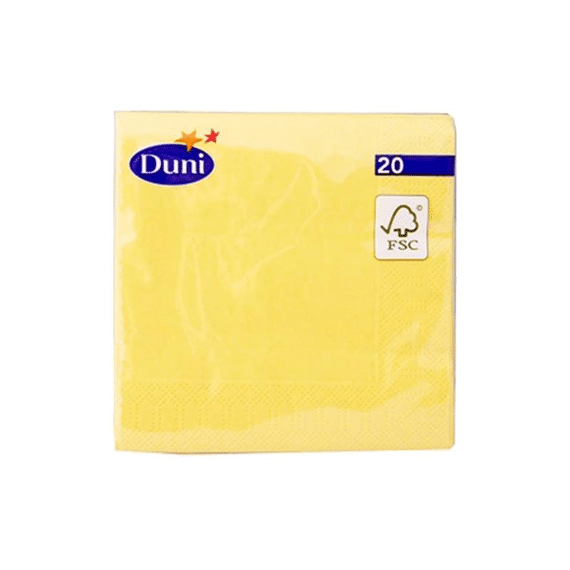 Duni Serviet 24X24Cm 20 St. Yellow
