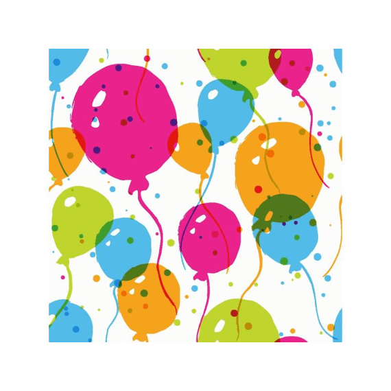 Duni Serviet 33X33Cm 20 St. Splash Balloons