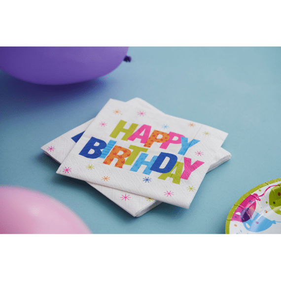 Duni Servet 33X33Cm 20 St. Birthday Stars