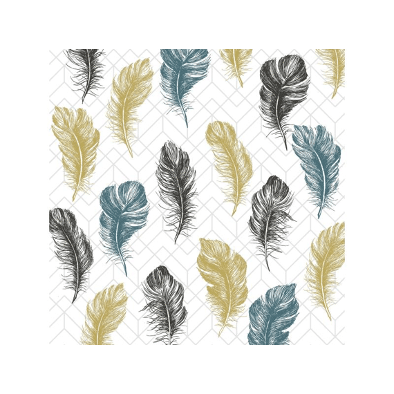 Duni Serviet 33X33Cm 20 St. Coloured Feathers