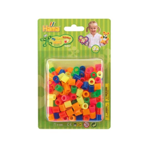 Hama Maxi Parels Blister Neon Mix 51 250St.