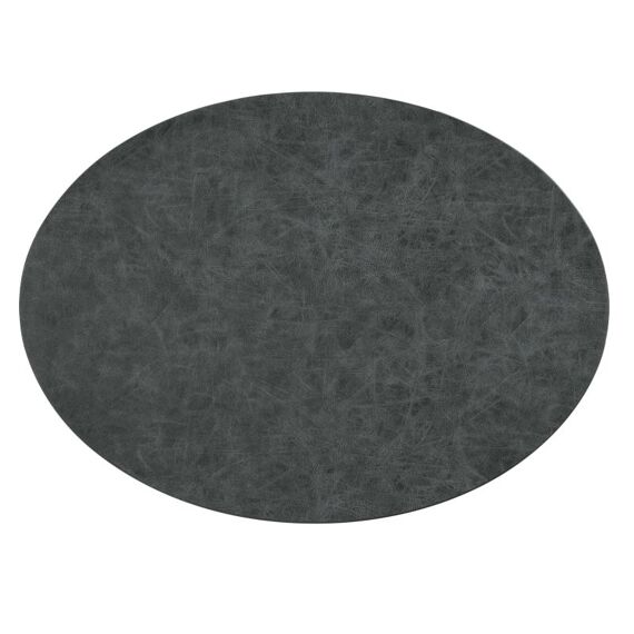 Placemat Truman Oval 33X45Cm Double Layer Black