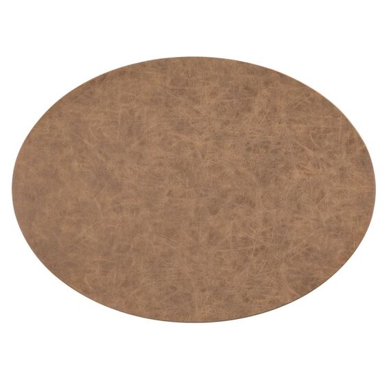 Placemat Truman Oval 33X45Cm Double Layer Walnut