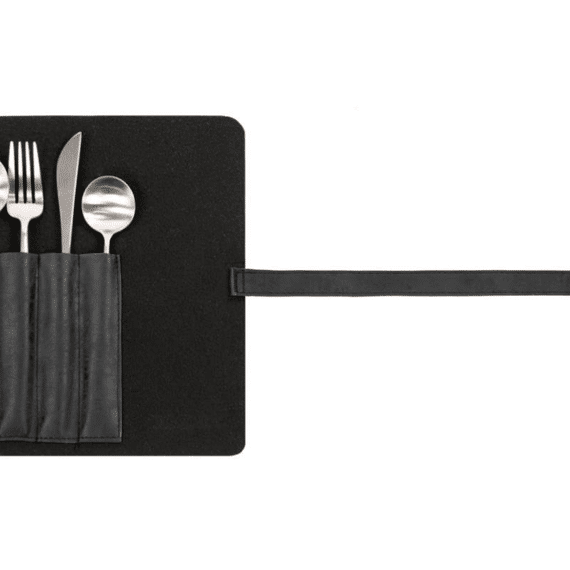 Bestekhouder Truman 22.5X26Cm Black Set/2