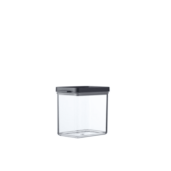 Bewaardoos Omnia Rechthoekig 1100 Ml - Zwart