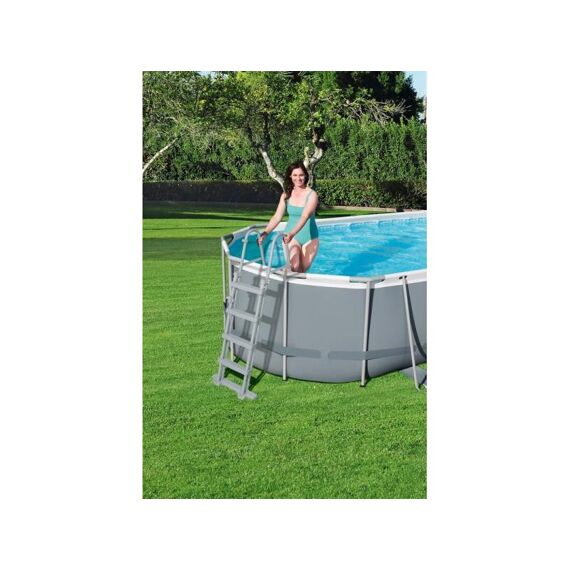 Bestway Power Steel Frame Ovaal Pool 5.49X2.74X1.22M