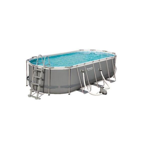 Bestway Power Steel Frame Ovaal Pool 5.49X2.74X1.22M