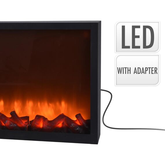 Lantaarn Openhaard Led 41X25Cm