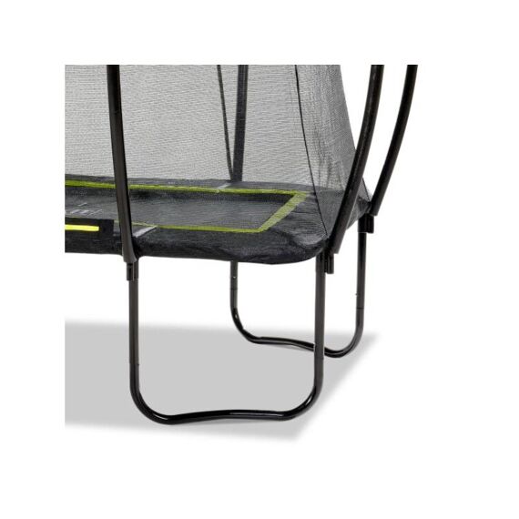 EXIT Silhouette Trampoline + Safetynet Rect. 153X214Cm Black