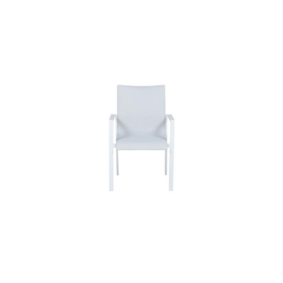 Dallas Dining Fauteuil Mat White/Off White