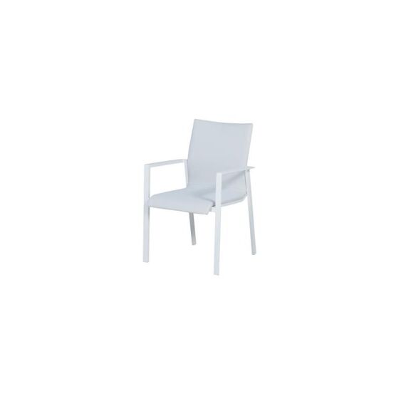 Dallas Dining Fauteuil Mat White/Off White