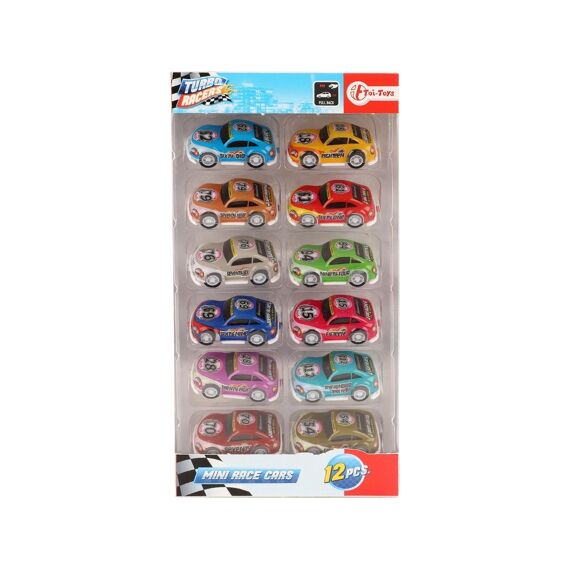 Turbo Racers Set Rally Auto'S Pull Back 12 Stuks