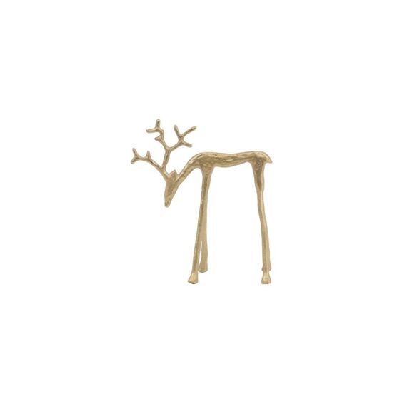 Ornament 17.5X8.5X20Cm Deer Goud