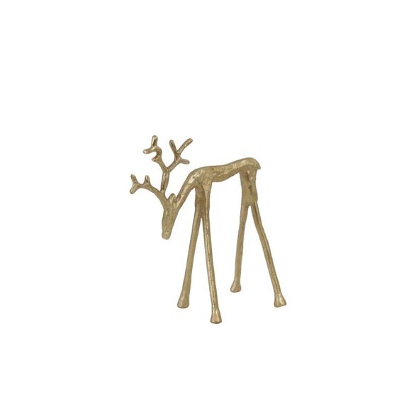 Ornament 17.5X8.5X20Cm Deer Goud