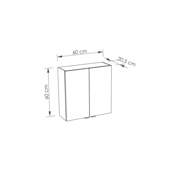 Solita Toiletkast 60 2D Wit