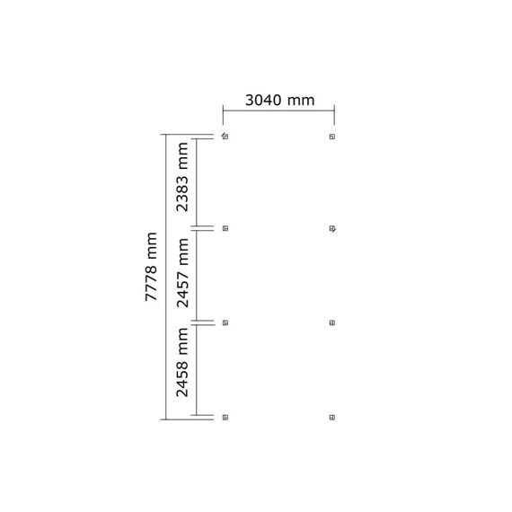 Carport Alto 3Mx8M