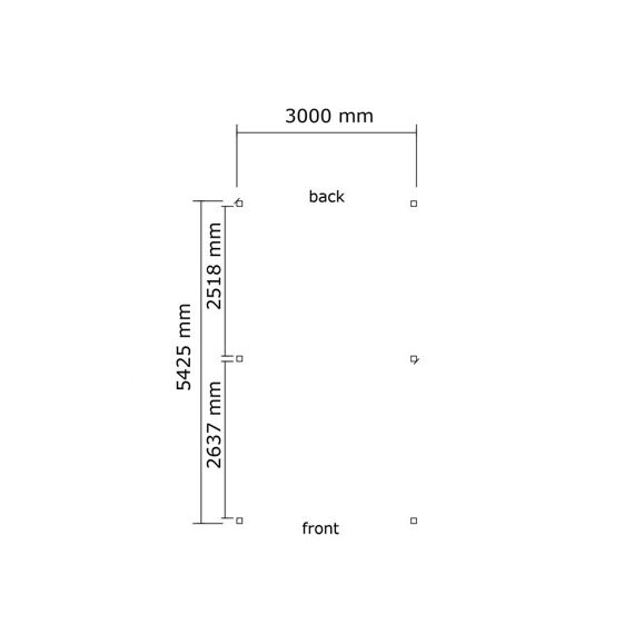 Carport Optima 3Mx5.5M Pvc