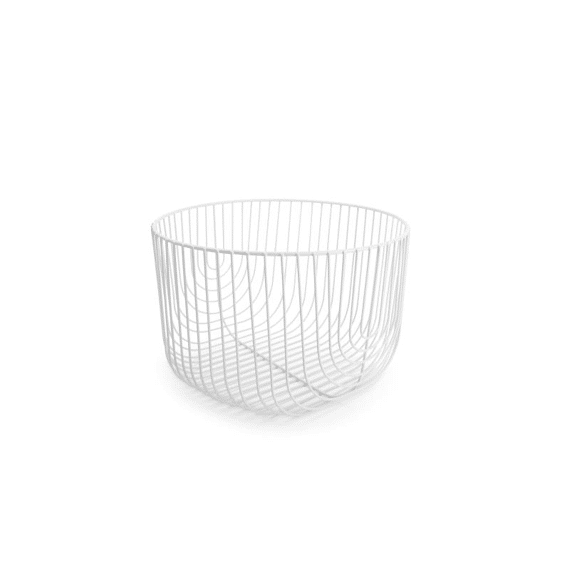 Draadmand 25Xh16Cm Rond Grijs Cluster