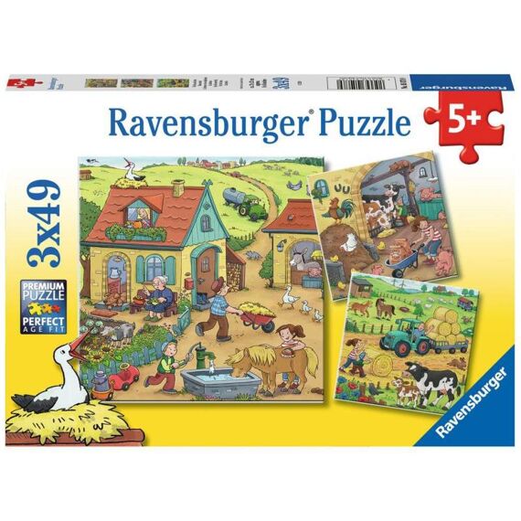 Ravensburger Puzzel 3X49 Stuks Boerderij