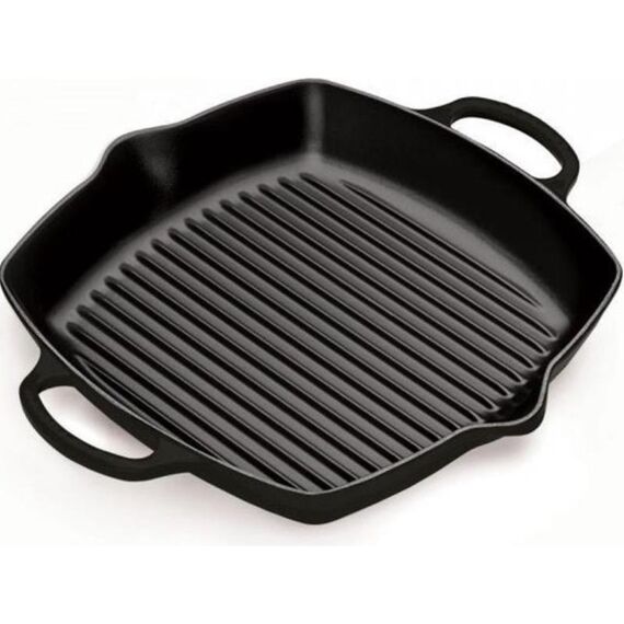 Lc Diepe Vierkante Grill 30Cm Matt Black