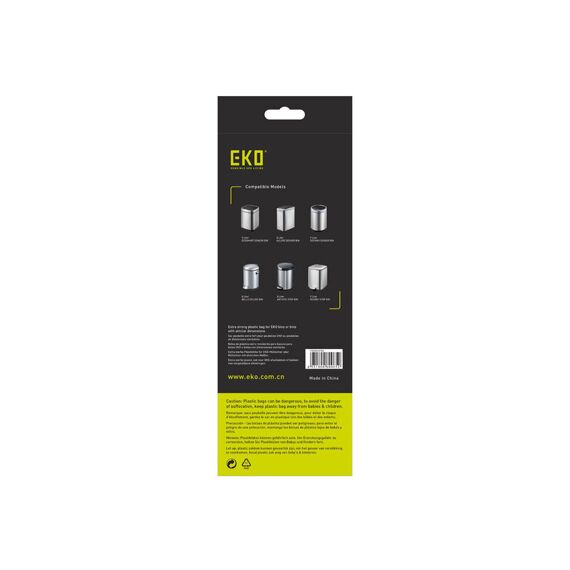 Eko Afvalzak Type B 7-9L   Wit 25St.