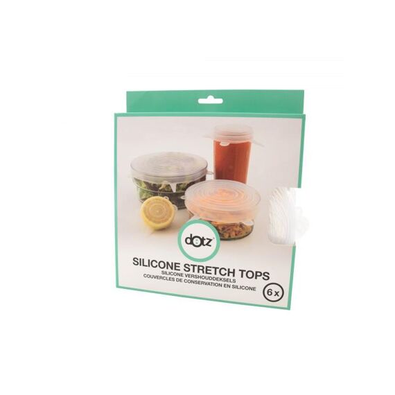 Dotz Silicone Vershouddeksels Transparant Set/6