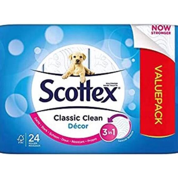 Scottex Toiletpapier Decor 24 Rollen 2-Laags