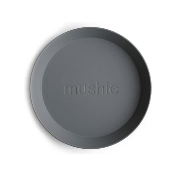 Mushie Bord Rond Smoke (Set Van 2)