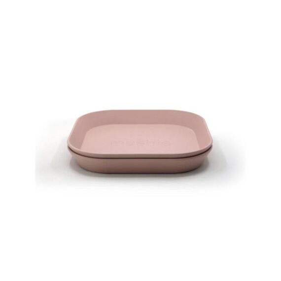 Mushie Bord Vierkant Blush (Set Van 2)