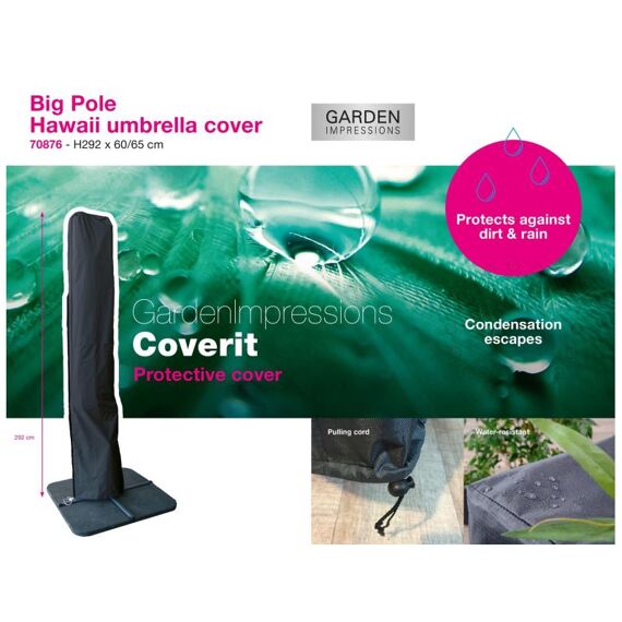 Coverit Hawaii Parasolhoes King & Big Pole 300X60/65