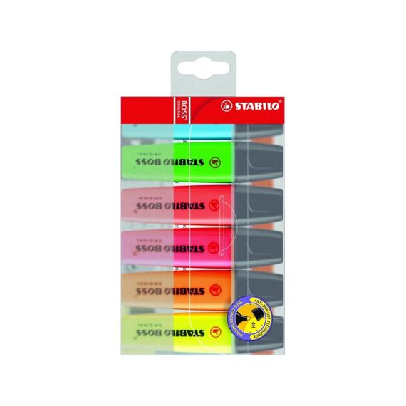 Stabilo Boss Original Fluo Stiften 6 Stuks