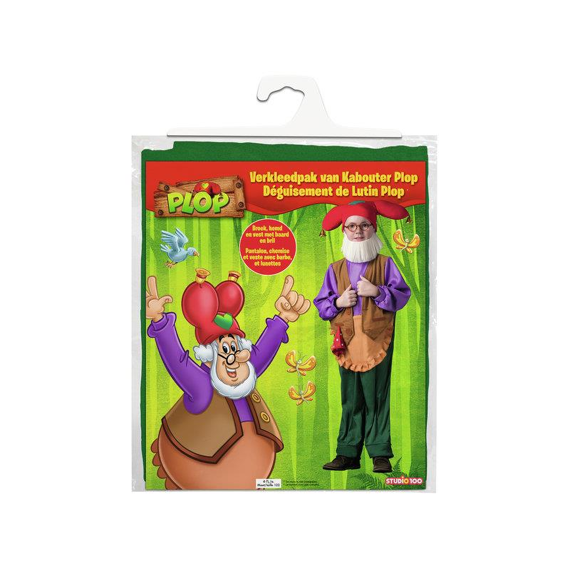 Plop Verkleedpak 4-7 Jaar Maat122 - Incl Baard En Bril, Excl Muts