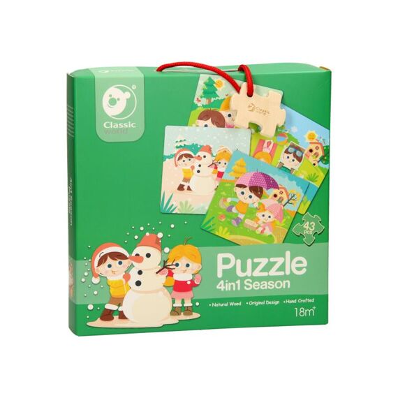 4 In 1 Seizoenen Puzzel 18M+