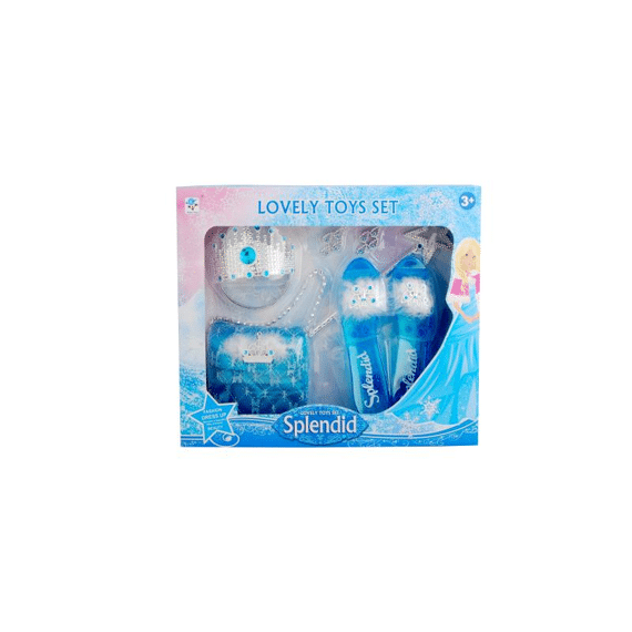 Prinsessen Fashion Set Diverse Accessoires Blauw