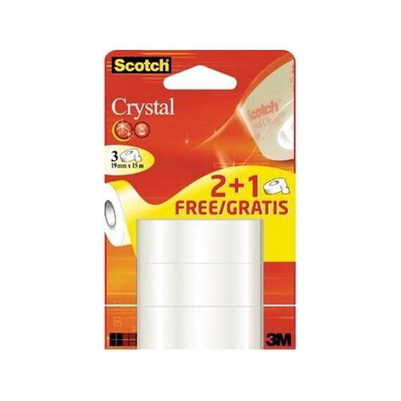 Scotch Transparant 2X Navulling 19Mm X 15Mm + 1 Gratis