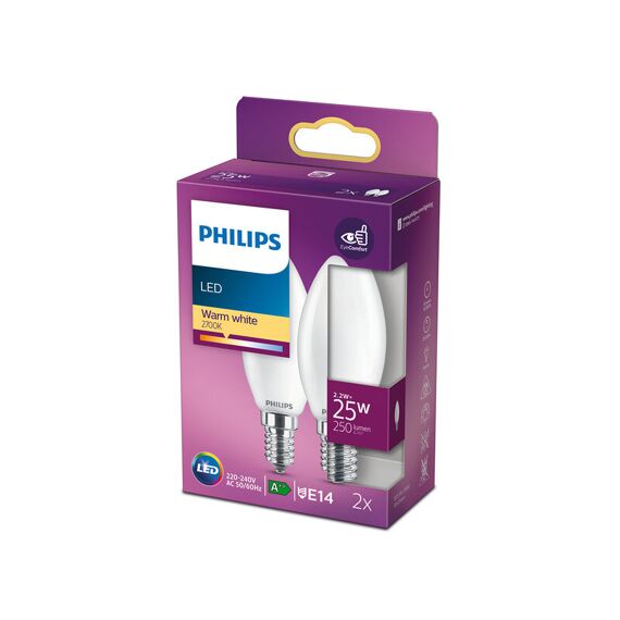Philips Lamp Led Classic 25W B35 E14 Ww Fr Nd 2Pf/6