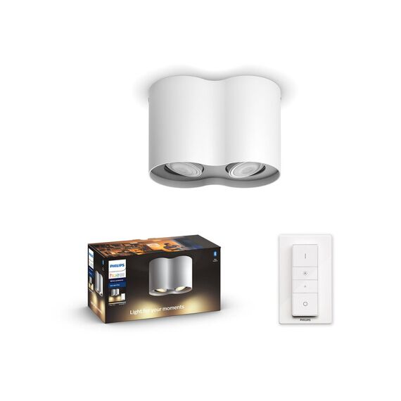 Philips Hue Pillar Hue Plate/Spiral White 2X5W 230V