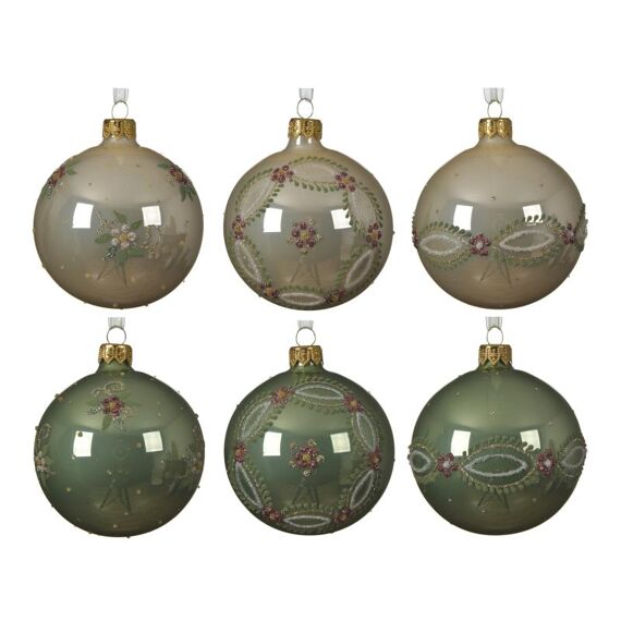 Kerstbal Glas Bew. Dia8Cm 3 Assortiment Prijs Per Stuk/Motief