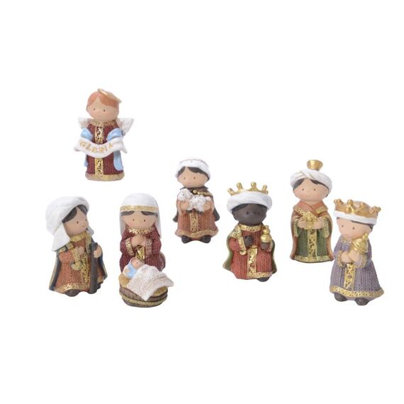 Kerststal Poly Set Multi