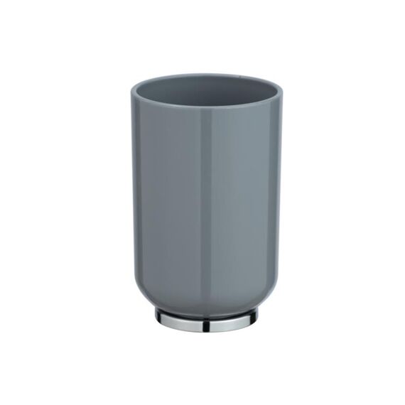 Wenko Tandborstelbeker Posa Grijs/Chroom