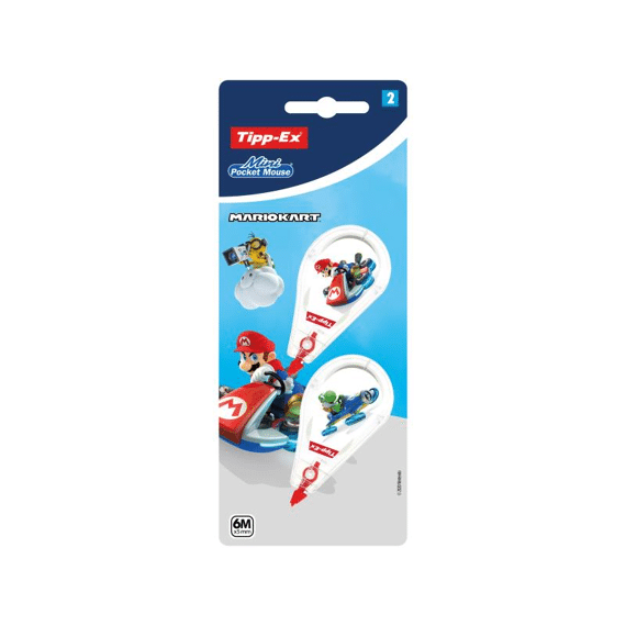 Tipp-Ex Mario Kart Mini Pocket Mouse 2 Stuks