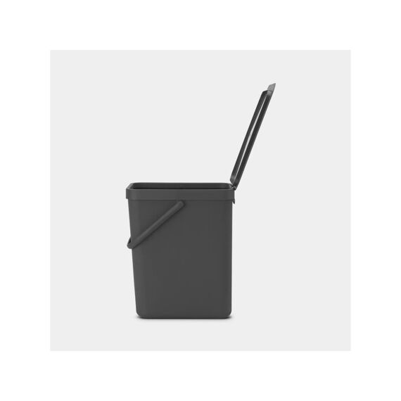 Sort&Go Afvalemmer 25 Lit Dark Grey